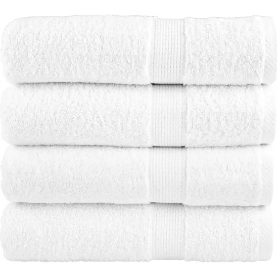 SOLUND Premium håndklæder 4 stk 50x100 cm 600 gsm hvid