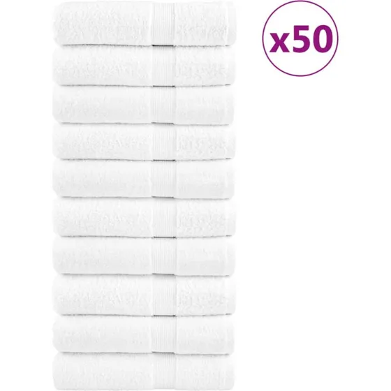 SOLUND Premium håndklæder 50 stk 50x100 cm 600 g/m²