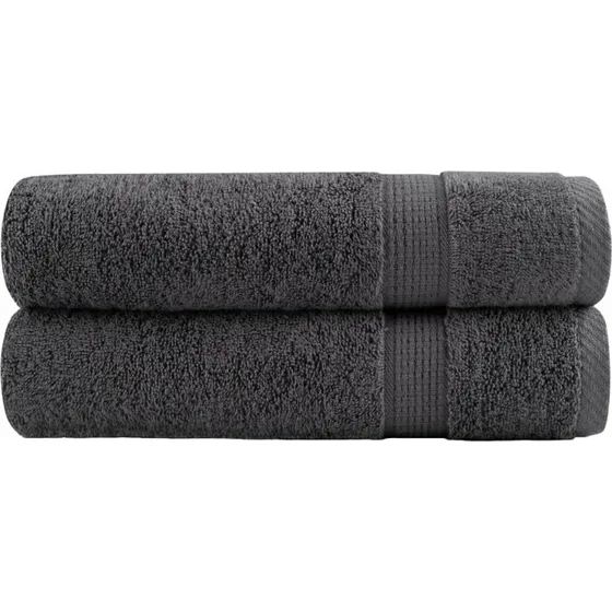 SOLUND Premium håndklæder 2 stk 50x100 cm 600 gsm - Antracit