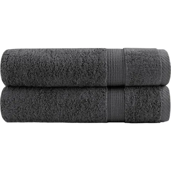 SOLUND Premium håndklæder 2 stk 70x140 cm antracit 600 gsm