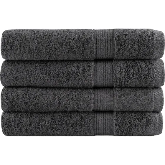 Saunahndklder SOLUND 4 stk 80x200 cm 600 gsm - Antracit