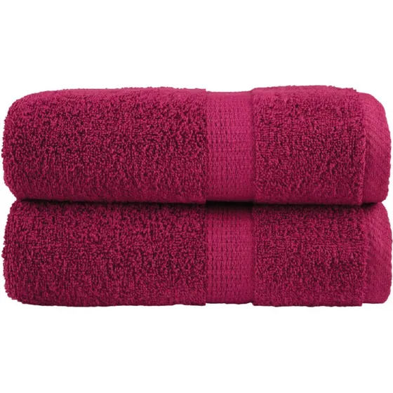 Premium vaskehåndklæder SOLUND 2 stk 30x30 cm bordeaux