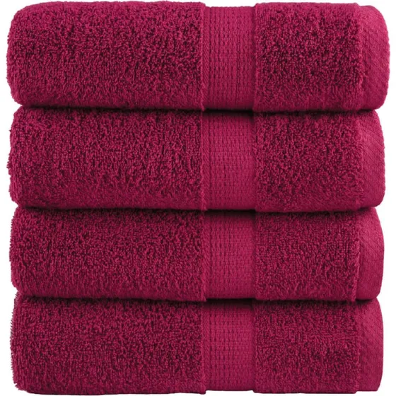 SOLUND premium vaskehåndklæder 4 stk 30x30 cm, 600 gsm