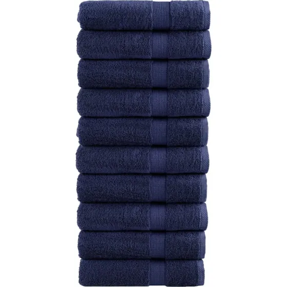 SOLUND Premium hndklder 10 stk 70x140 cm 600 gsm  marinebl