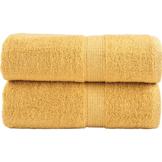 SOLUND premium vaskehåndklæder 2 stk 30x30 cm, guld