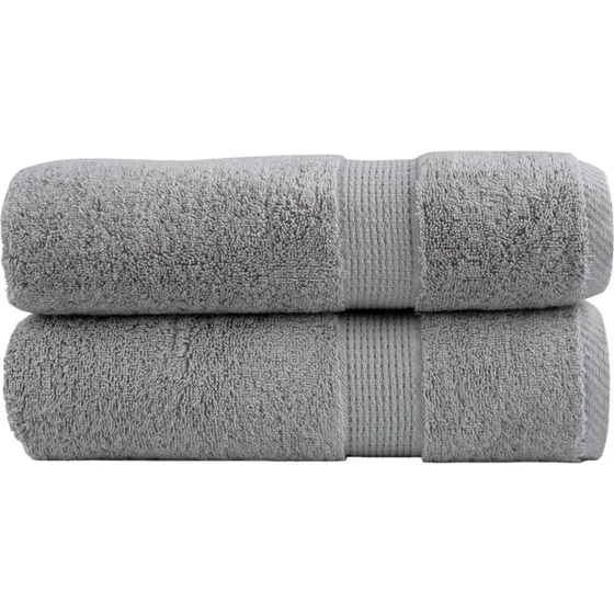 Premium håndklæder SOLUND 2 stk. 50x100 cm 600 g/m² grå
