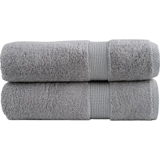 SOLUND Premium håndklæder 2 stk 70x140 cm 600 gsm – Grå