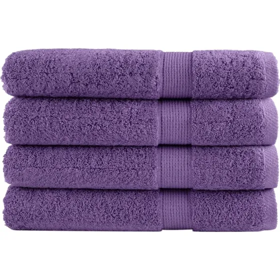 Saunahndklder SOLUND 4 stk 80x200 cm 600 g/m - Lilla