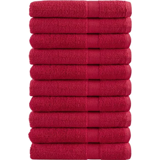 SOLUND saunahndklder 10 stk 80x200 cm 600 g/m rd