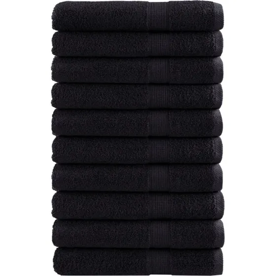 Saunahndklder SOLUND 10 stk 80x200 cm 600 g/m - Sort