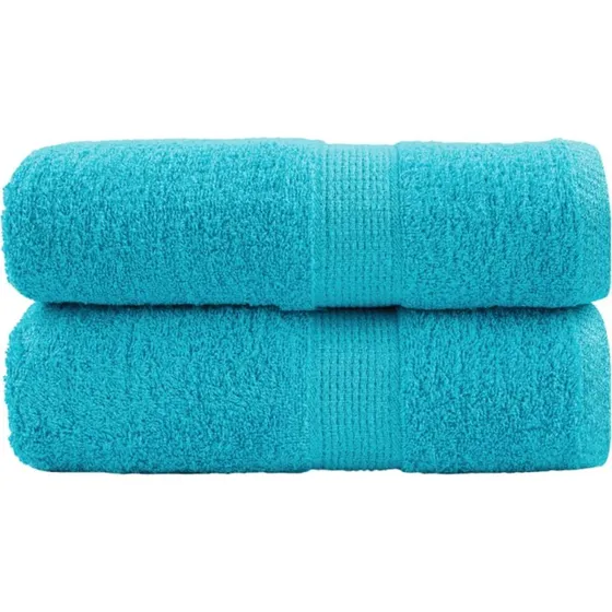 SOLUND Premium vaskehåndklæder 2 stk turkis 30x30 cm 600 gsm