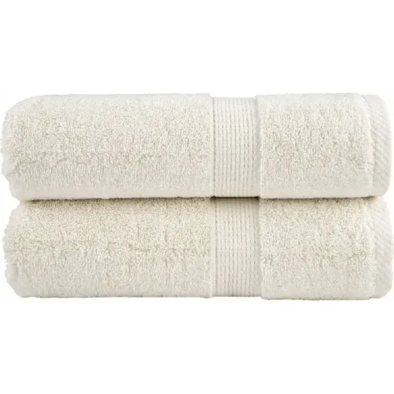 SOLUND Premium vaskehåndklæder 2 stk 30x30 cm 600 gsm (creme)