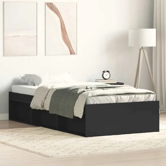Sengeramme 100x200 cm i sort træ