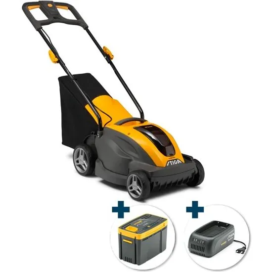 STIGA Combi 336e Kit batteri-plæneklipper 34 cm - inkl. batteri & lader