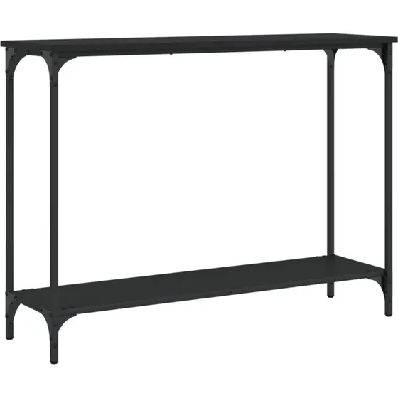 Konsolbord 101x30,5x75 cm sort  konstrueret tr
