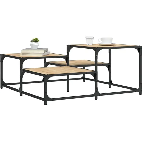 Sofabord 87,587,540 cm sonoma-eg  konstrueret tr