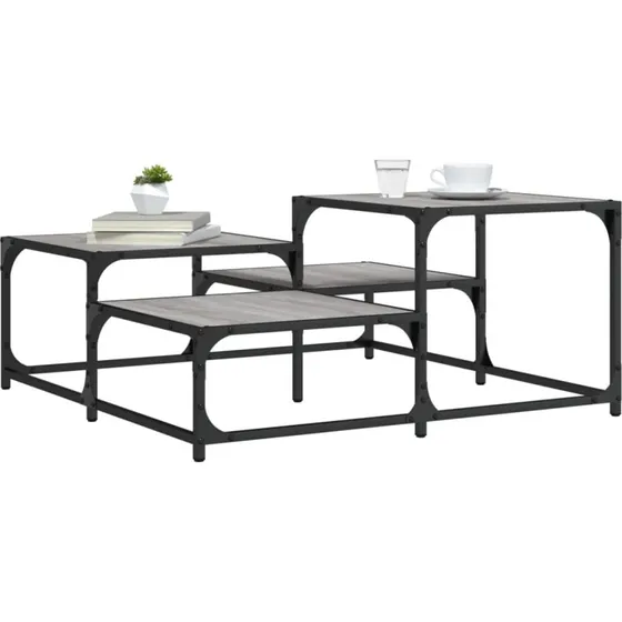 Sofabord 87,587,540 cm  gr Sonoma-eg (konstrueret tr)