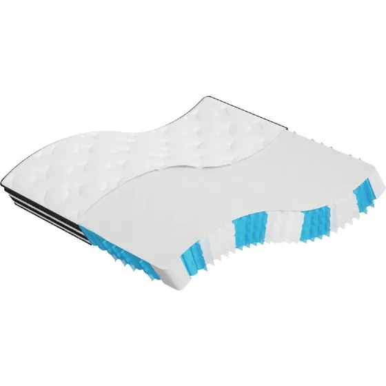 Springmadras med pocket-fjedre 7-zoners  Medium 180x200 cm