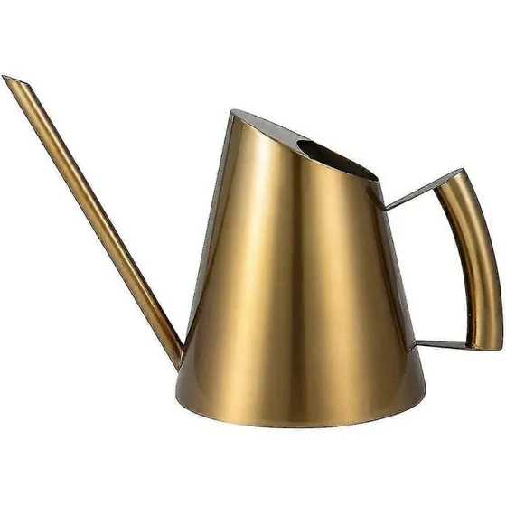 Rustfri vandkande 400 ml med lang tud – guldfarvet