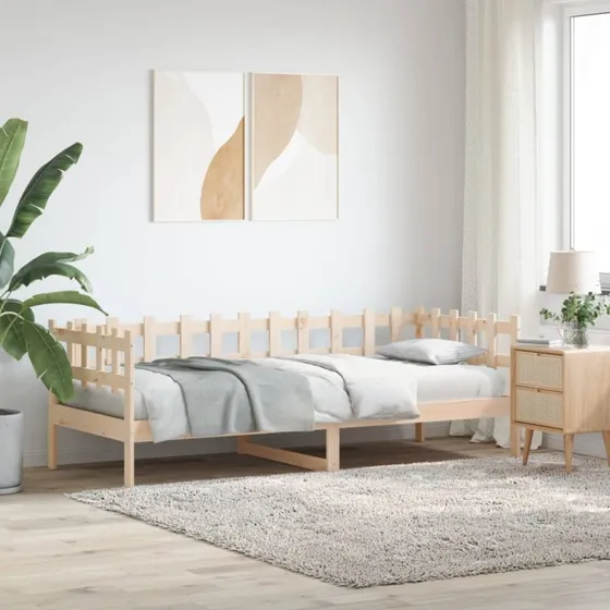 Daybed 80x200 cm i massivt fyrretr (uden madras)