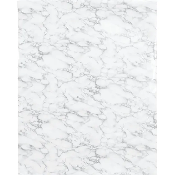 Selvklæbende møbelfolie 90x500 cm PVC – marmorhvid