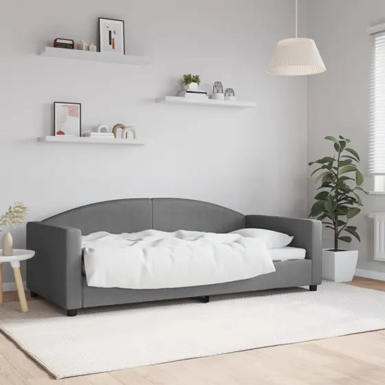 Daybed 90x190 cm stof mrkegr  2-i-1 sofa/seng