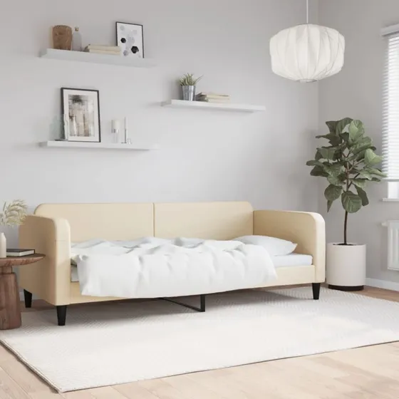 Daybed 80x200 cm i creme stof