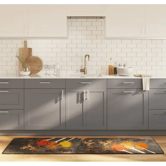 Kkkentppe 60x180 cm vaskbart skridsikkert flerfarvet