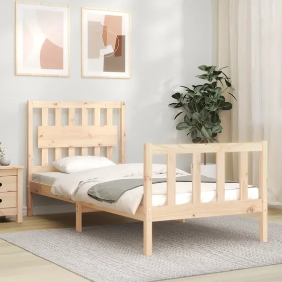 Sengeramme 90x200 cm i massivt fyrretræ