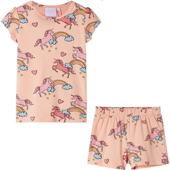 Brnepyjamas korte rmer, str. 104 - Orange