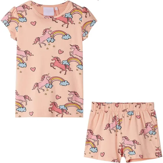 Brnepyjamas korte rmer str. 116  Orange