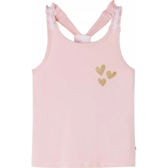 Brne tanktop str. 116 lyserd med glimmerhjerter