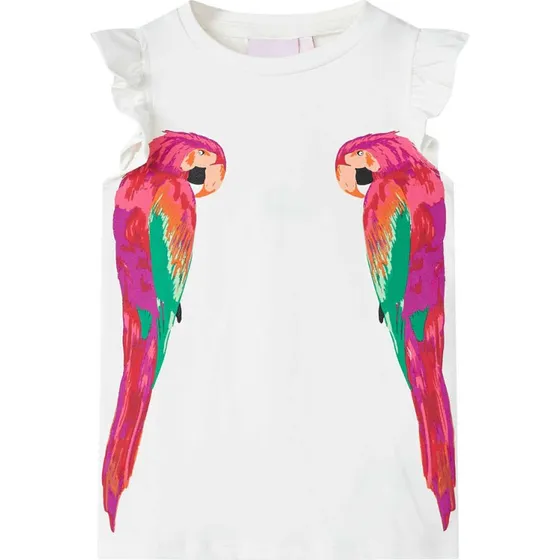 Brne T-shirt ecru str. 140 med flser