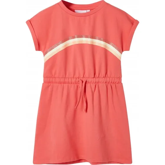 Brnekjole med snre, koral str. 116