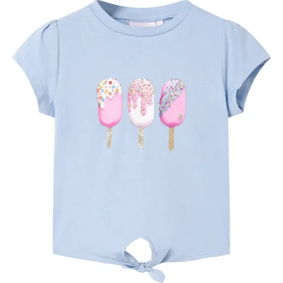 Brne T-shirt str. 104 bl med is-print