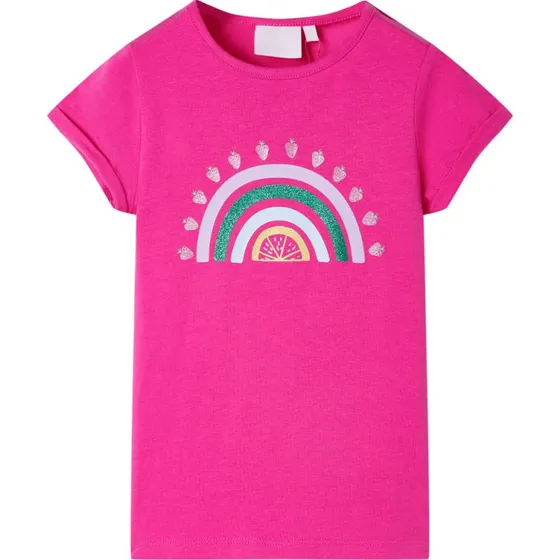 Brne T-shirt str. 92  Pink, kort rme