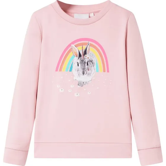 Børnesweatshirt lyserød str. 128