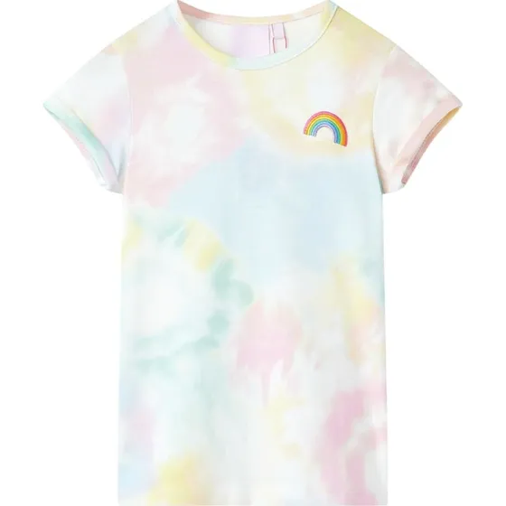 Brne-T-shirt str. 104, kortrmet, flerfarvet