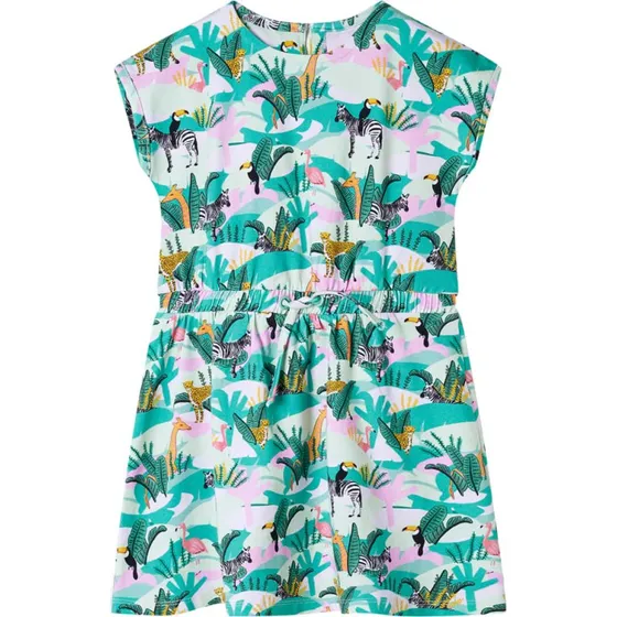 Børnekjole str. 140 i lys mintgrøn