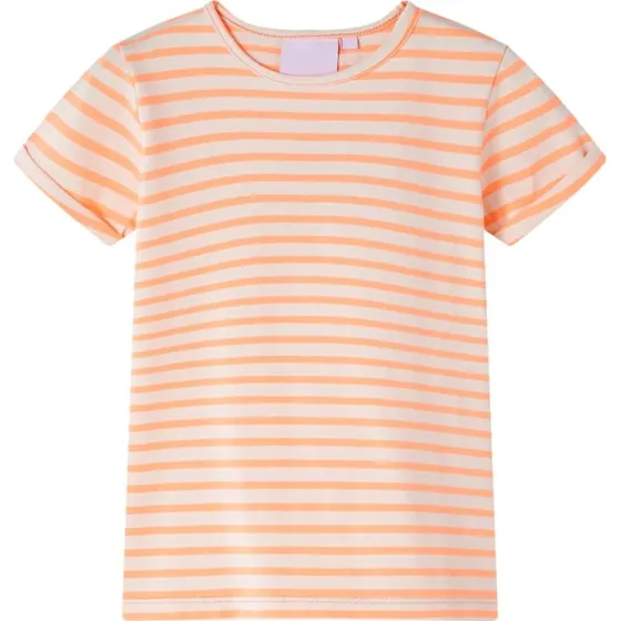 Brnet-shirt str. 104  neon-orange, kortrmet