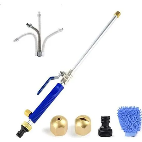 Jet Power Washer højtryksrenser til haveslange 2 dyser 3/4" Blå