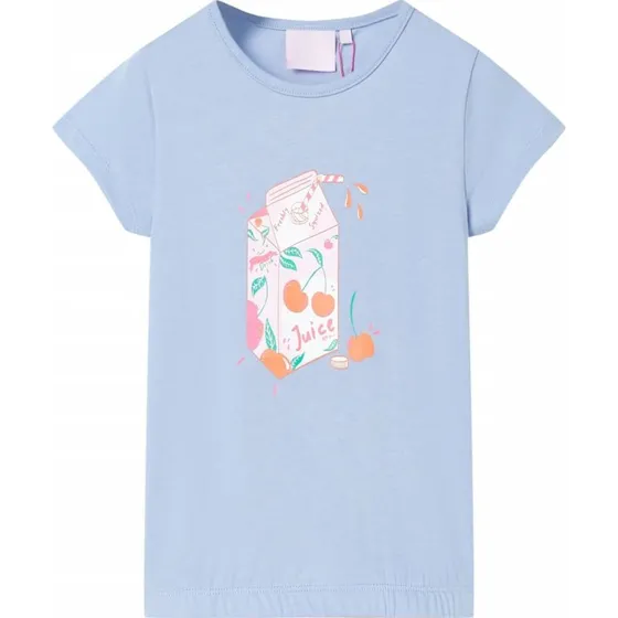 Bl T-shirt brn str. 116 juiceprint, kort rme