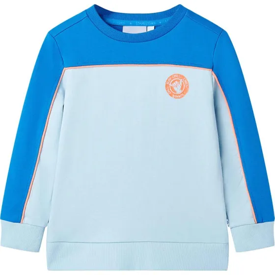 Brne-sweatshirt bl/lysebl, str. 128