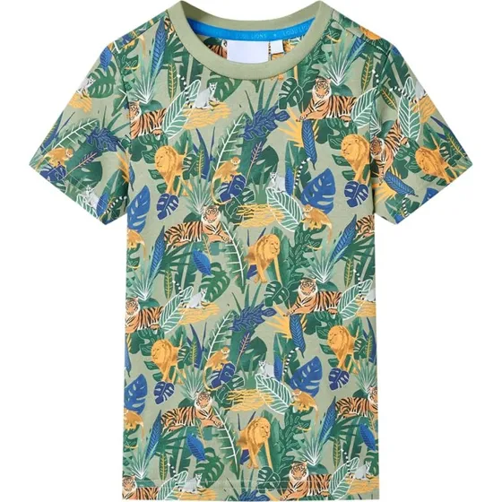 Kortærmet børne-T-shirt str. 116 – flerfarvet