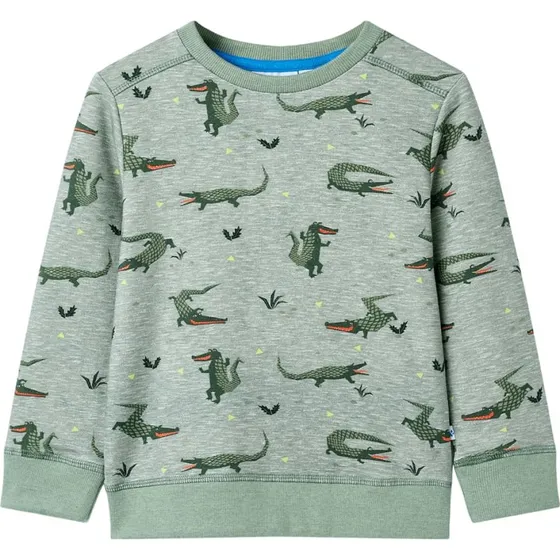 Sweatshirt til brn str. 116  lys kakimeleret