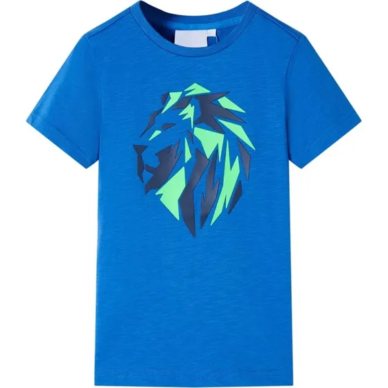 Brne T-shirt str. 128 bl med lveprint