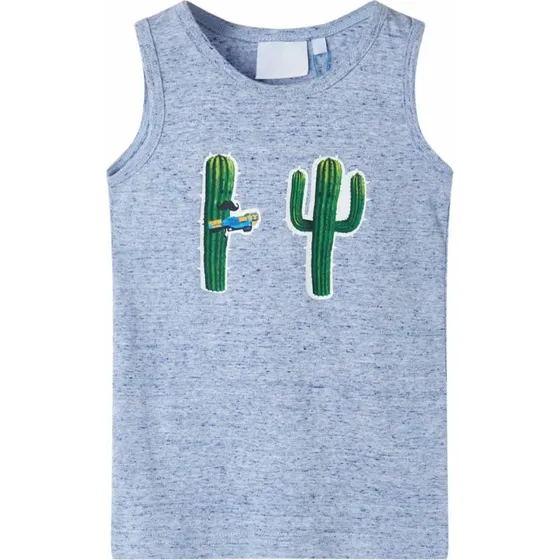 Brne tanktop blmeleret med kaktusprint str. 104