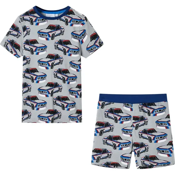 Børnepyjamas kort ærme str. 116, grå