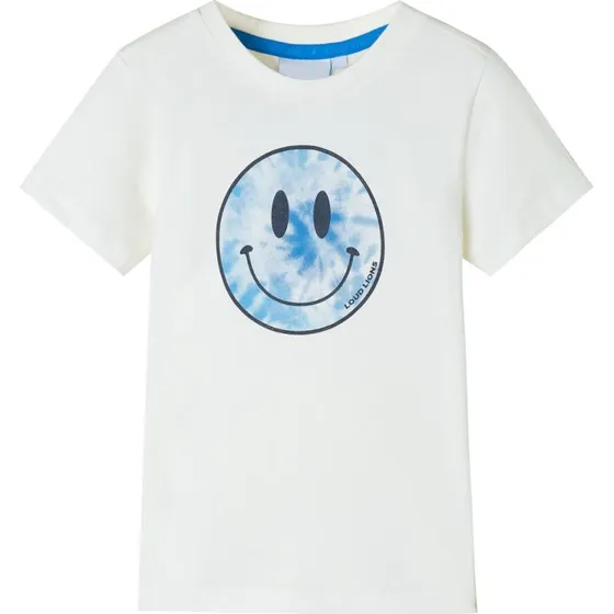 Brne T-shirt str. 140 ecru med print