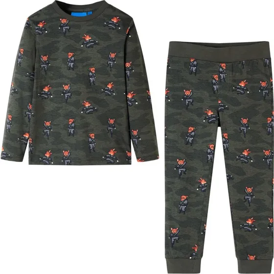 Pyjamas til brn str. 116  kakifarvet nattj